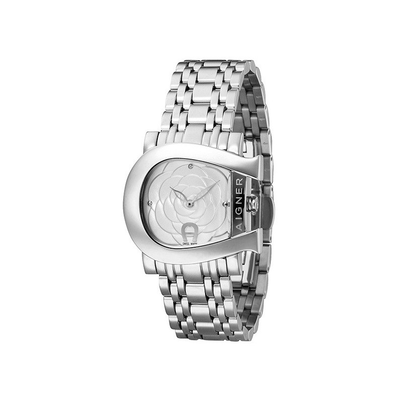 JAM TANGAN Aigner Genua Due A31687 Jam Tangan Wanita Original Silver White