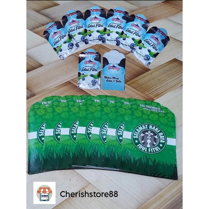 Amplop Lebaran Motif Uang Terbaru 1 Pack Isi 8 pcs