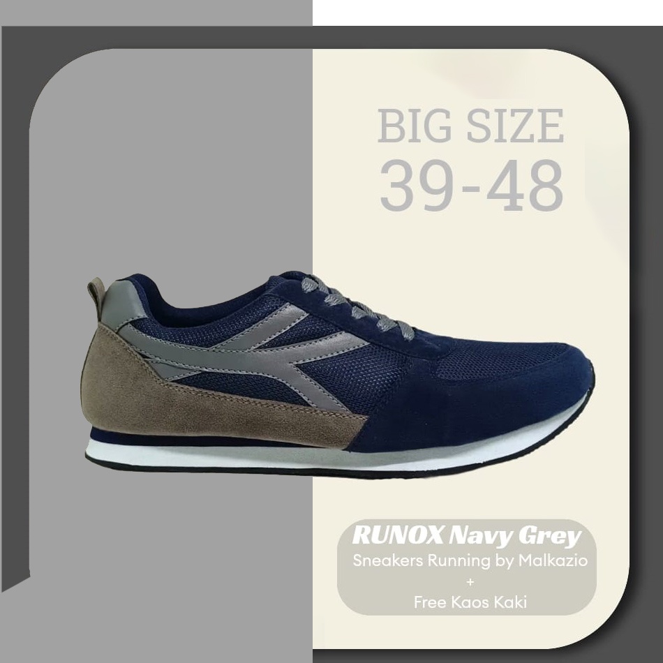 COMPTON BIG SIZE | Sepatu Pria Casual Skate Sneakers Import Ukuran Besar Jumbo 39-48 Premium