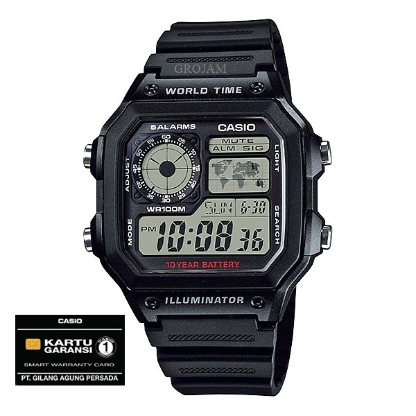 CASIO AE 1200WH AE-1200WH ORIGINAL GARANSI RESMI