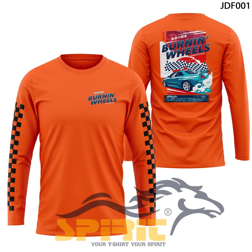 Bisa COD !!! Kaos Mobil Balap Drift Garasi Drift Merchandise Katun Lengan Panjang Premium Big Size J