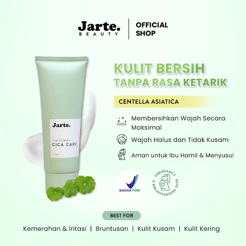 ⭐BAGUS⭐ JARTE Cica Care Series| Gentle Wash | Toner | Ampoule | Moisturizer Cream)