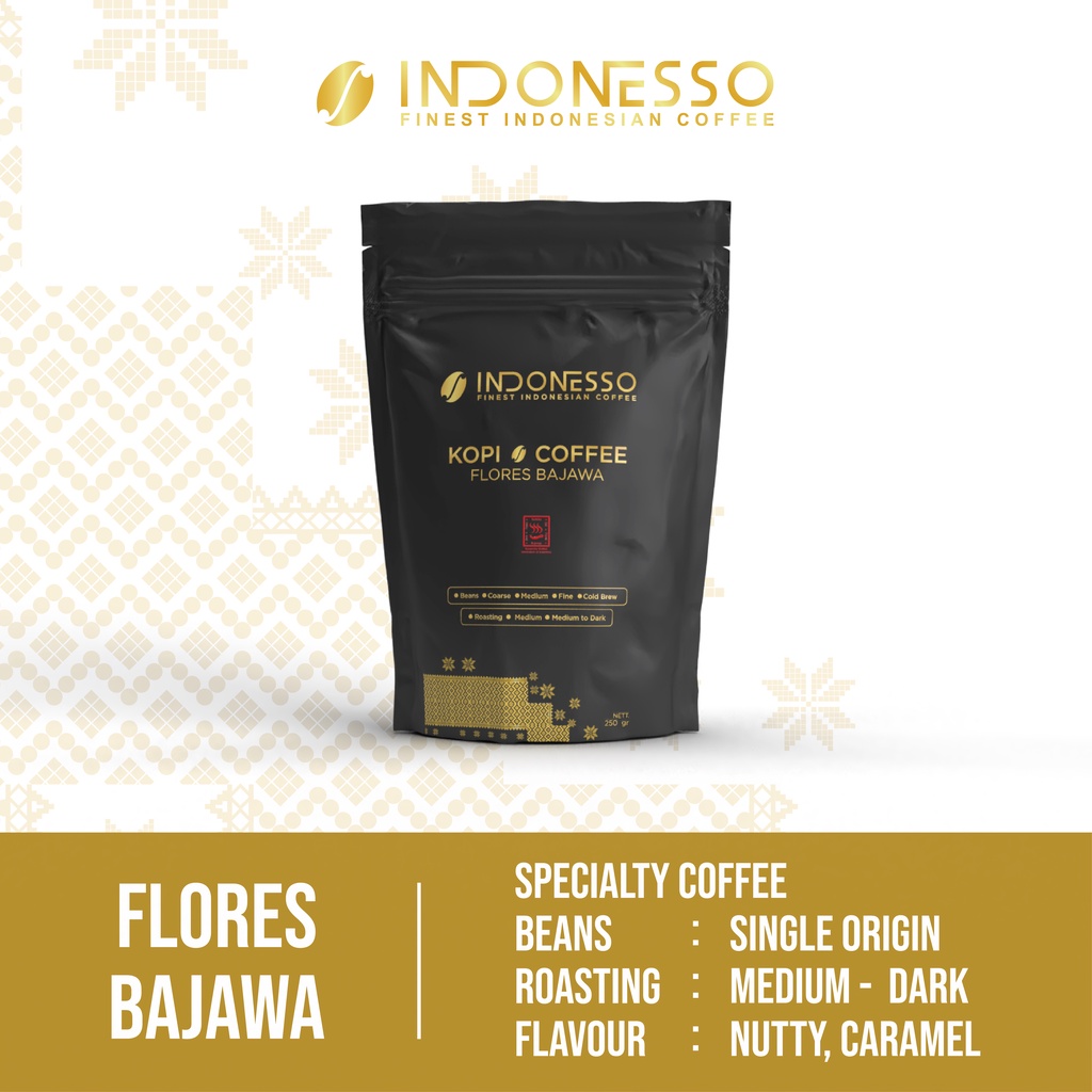 

INDONESSO Flores Bajawa Specialty Coffee Beans / Biji Kopi 1Kg