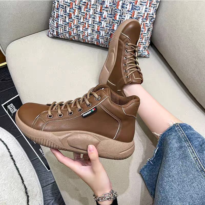 COD Sneakersdaily 177 Sepatu Sneakers Boots Wanita Import Premium Terpopuler