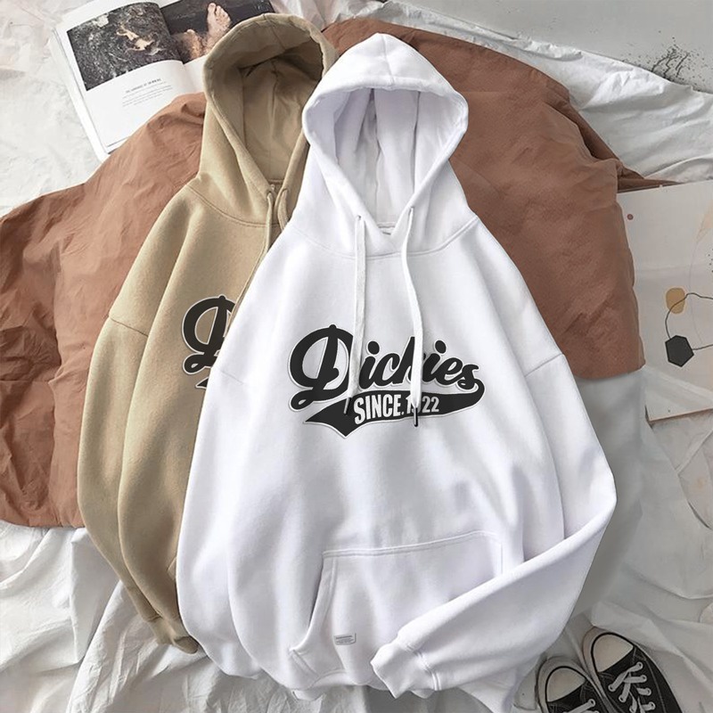 Parisdivarious Sweater Hoodie Jemper (Bordir) Dicks Bahan Fleece Size S - XXL (Pria &amp; Wanita)