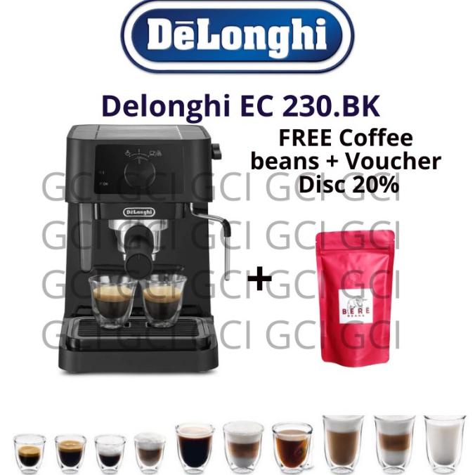 monggo] DeLonghi EC 230.BK Stilosa Coffee Maker Espresso/Mesin Kopi EC230.BK