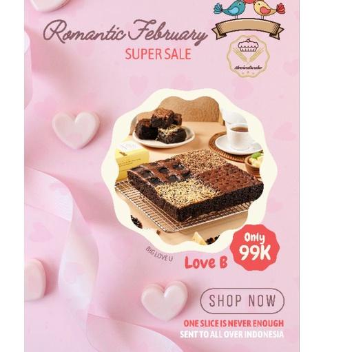 

☞ Romantic February B - FUDGY BROWNIES ➧