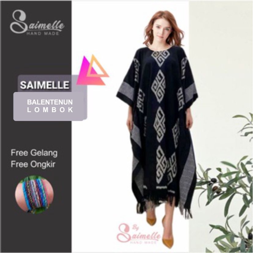 KAFTAN TENUN ETNIK LOMBOK by Saimelle Gallery Tenun Lombok