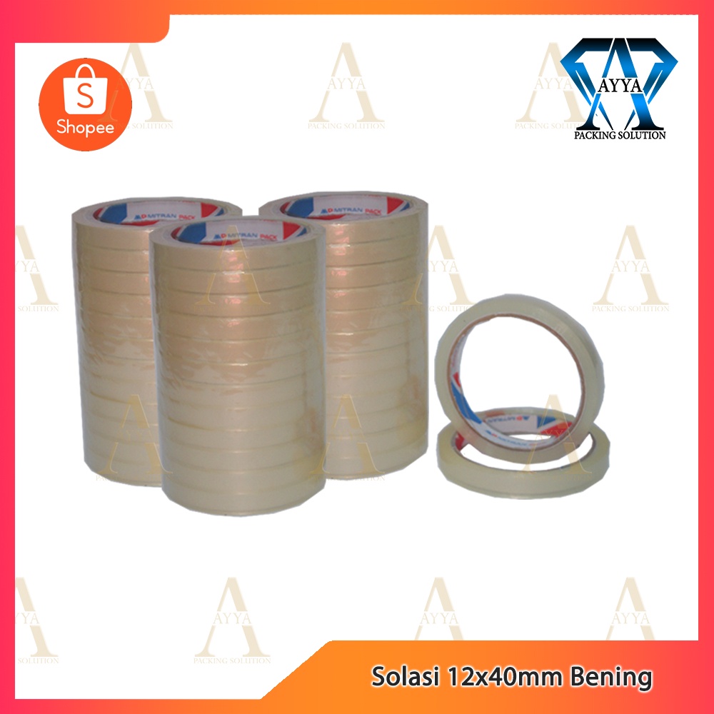 

Isolasi 12mm 72 yard / Selotip / Mitranpack / Bening