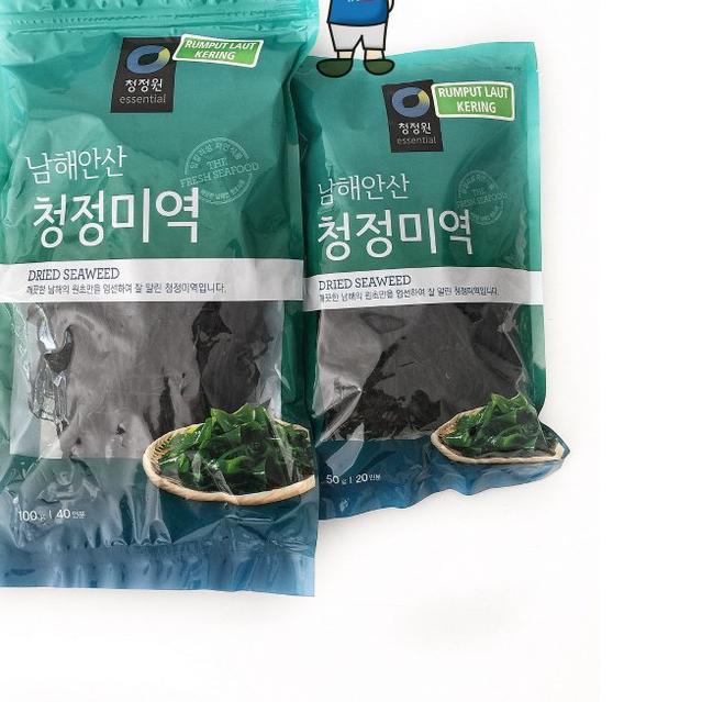

♚ Daesang Miyeok- Dried Seaweed- Rumput Laut Kering 100 g ♕