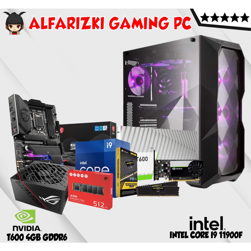 PC RENDER Intel i9 11900F Nvidia Quadro T600 4GB GDDR6 WORKSTATION