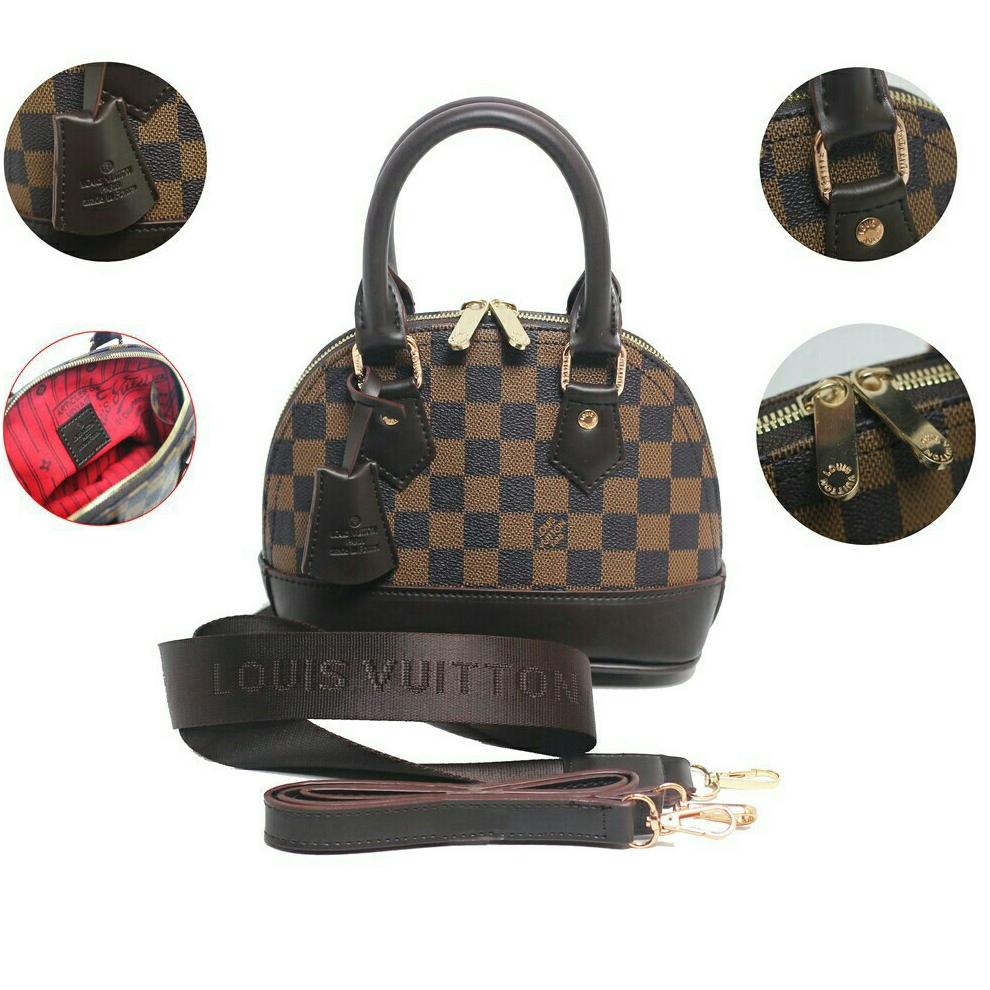 READY SALE  TAS WANITA ALMA MINI PREMIUM ASLI IMPORT 2 STARP + GEMBOK TAS FULL EMBOSED