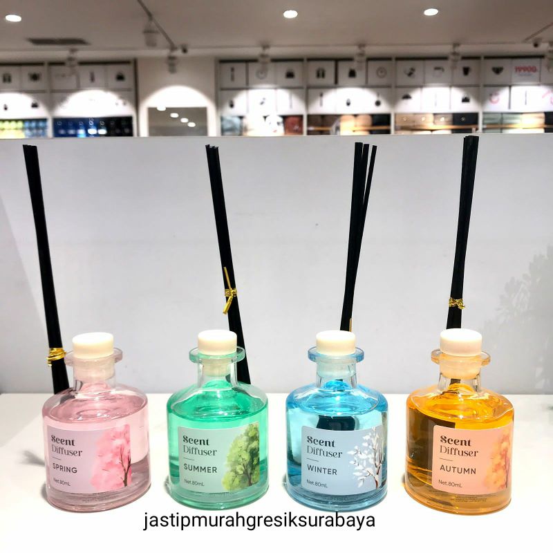 FOUR SEASON SCENT DIFFUSER MINISO SPRING SUMMER WINTER AUTUMN PENGHARUM RUANGAN MINISO