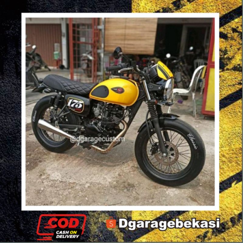 KULIT JOK WAJIK DIAMOND PRESS ANTI REMBES COCOK utk MOTOR CUSTOM JAPSTYLE CAFERACER  KAWASAKI W175