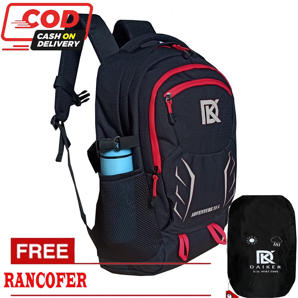 TAS RANSEL PRIA 25 Ltr//TAS RANSEL PRIA OUTDOR DAIKER DKO5 RED AND WHITE +RANCOFER