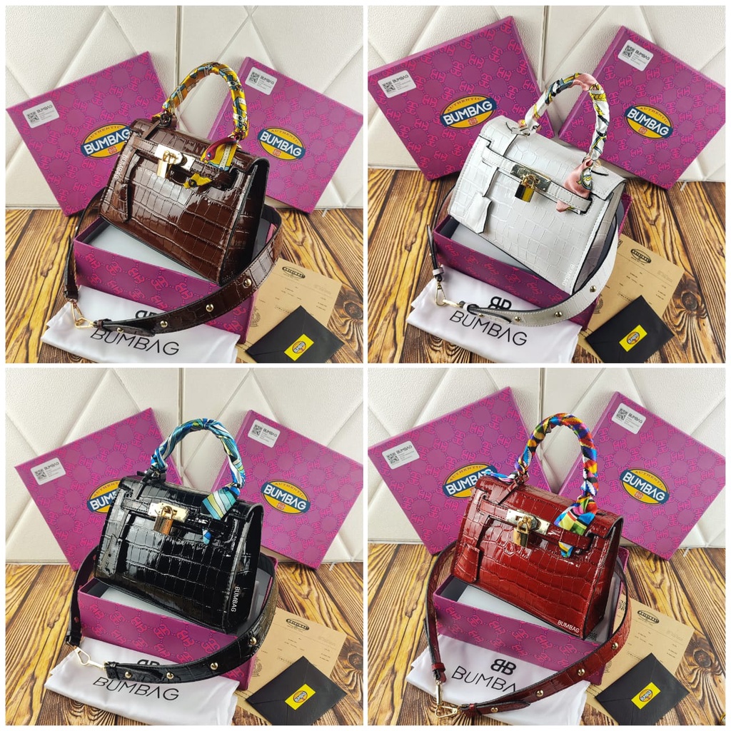 BUMBAG Hand Bag Wanita Import Tas Tangan Wanita Jinjing ibu-ibu Tenteng Wanita Pesta Kondangan Kekinian Terbaru - Sophie Rachel Bag - Tas Selempang Wanita Import Bag Wanita Hand Bag Wanita Silin Bag Jinjing Tenteng Croco - Sophie Kelie Bag 191573