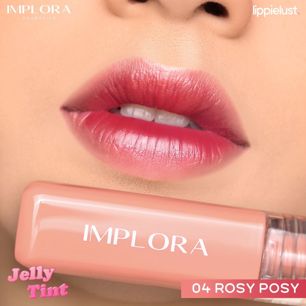NUZ IMPLORA Cheek & Liptint | Impora Cheek & Lip Tint Liptin | Implora Jelly Tint | TnT Beauty Shop-04 ROSY POSY