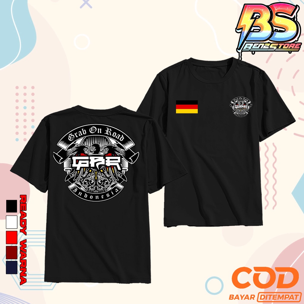 BenzStore Kaos TERBARU GRAB ON ROAD GBR - GBR02 - Baju GRAB ON ROAD GBR Terbaru bahan berkualitas pr