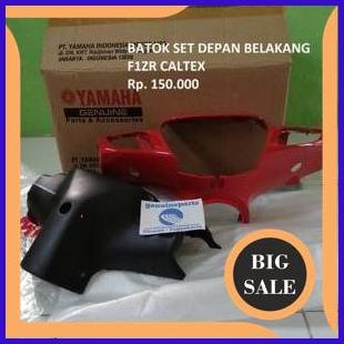 SET BATOK KEPALA DEPAN MERAH DAN BELAKANG YAMAHA F1ZR FIZR CALTEX SPECIAL EDITION. ORI ORIGINAL YAMA
