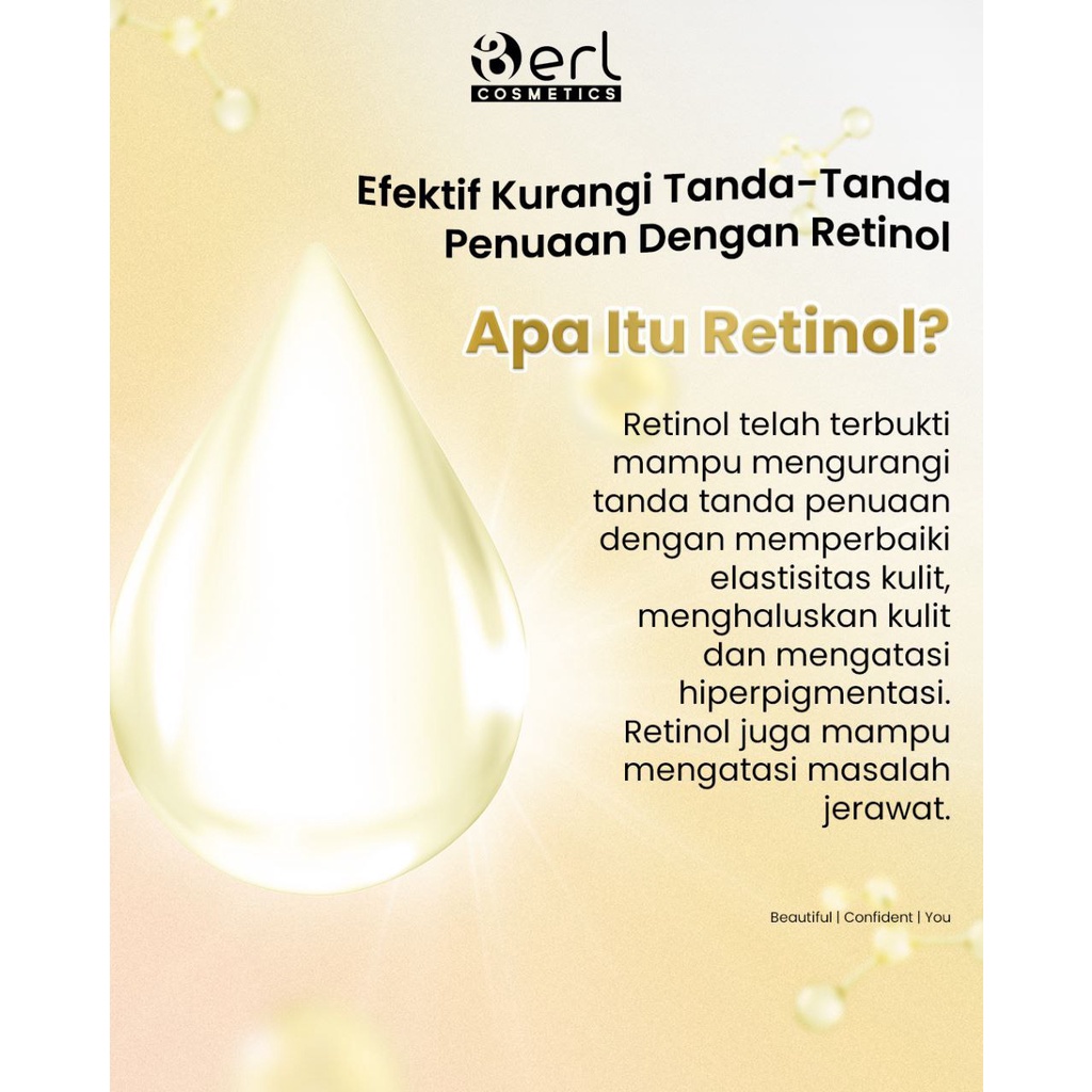 Retinol Serum Anti Aging Mengencangkan Kulit Memudarkan Garis Halus