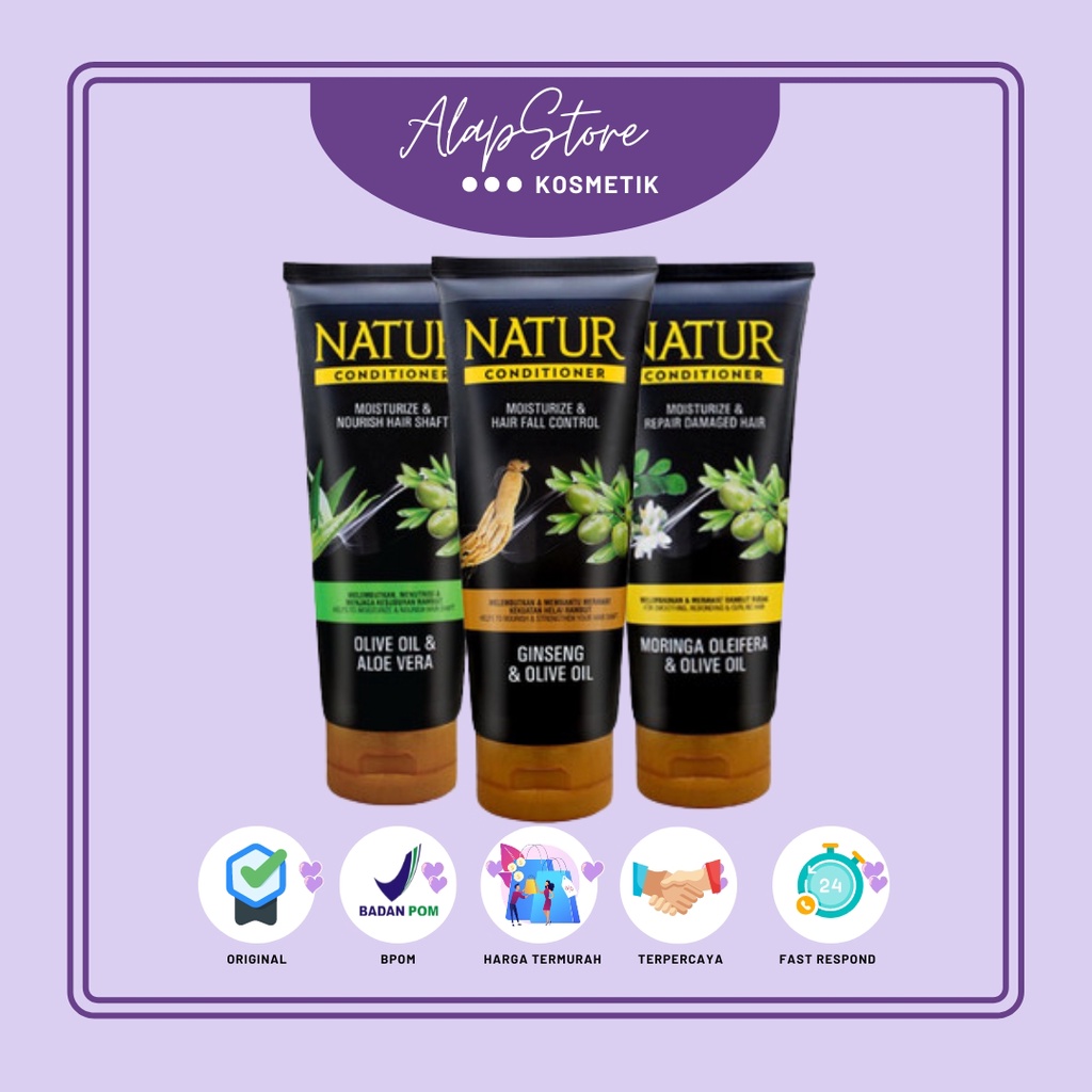 Natur Conditioner Gingseng Natur Conditioner Aloe Vera Natur Conditioner Moringa Original Termurah