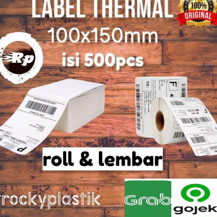 

Kirim Hari Ini Kertas Label Sticker Barcode mm Thermal isi 500pcs 10x15cm label Murah