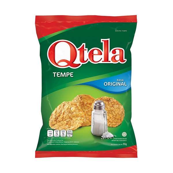 Promo Harga Qtela Keripik Tempe Original 55 gr - Shopee