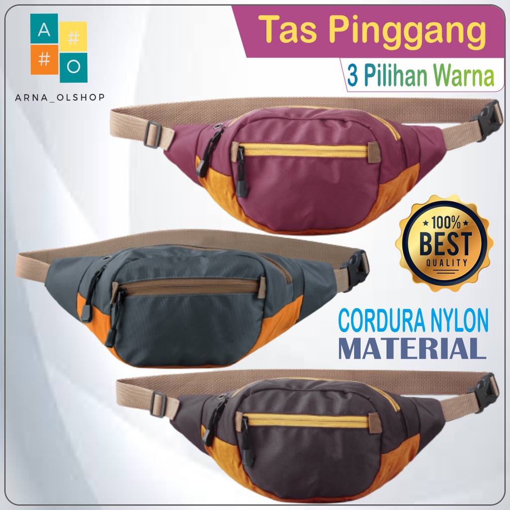 Tas Selempang Pria Wanita Premium Waist Bag Hezel 2 Warna