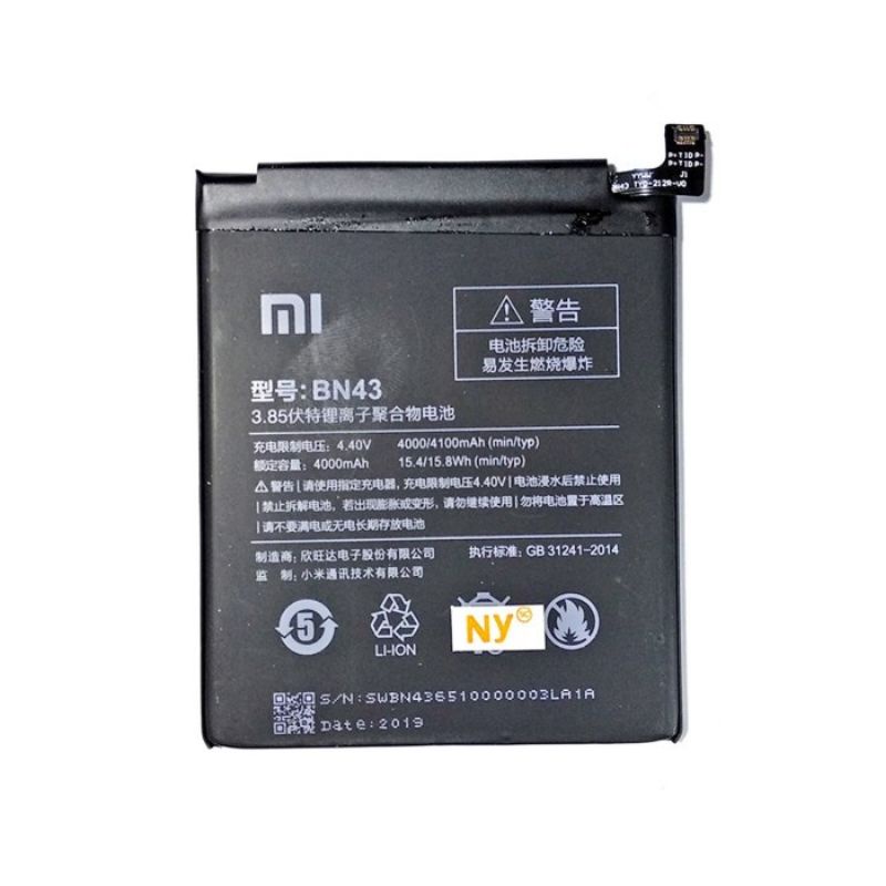 BATERAI BN43 BATRE XIAOMI RESMI NOTE 4X BN 43