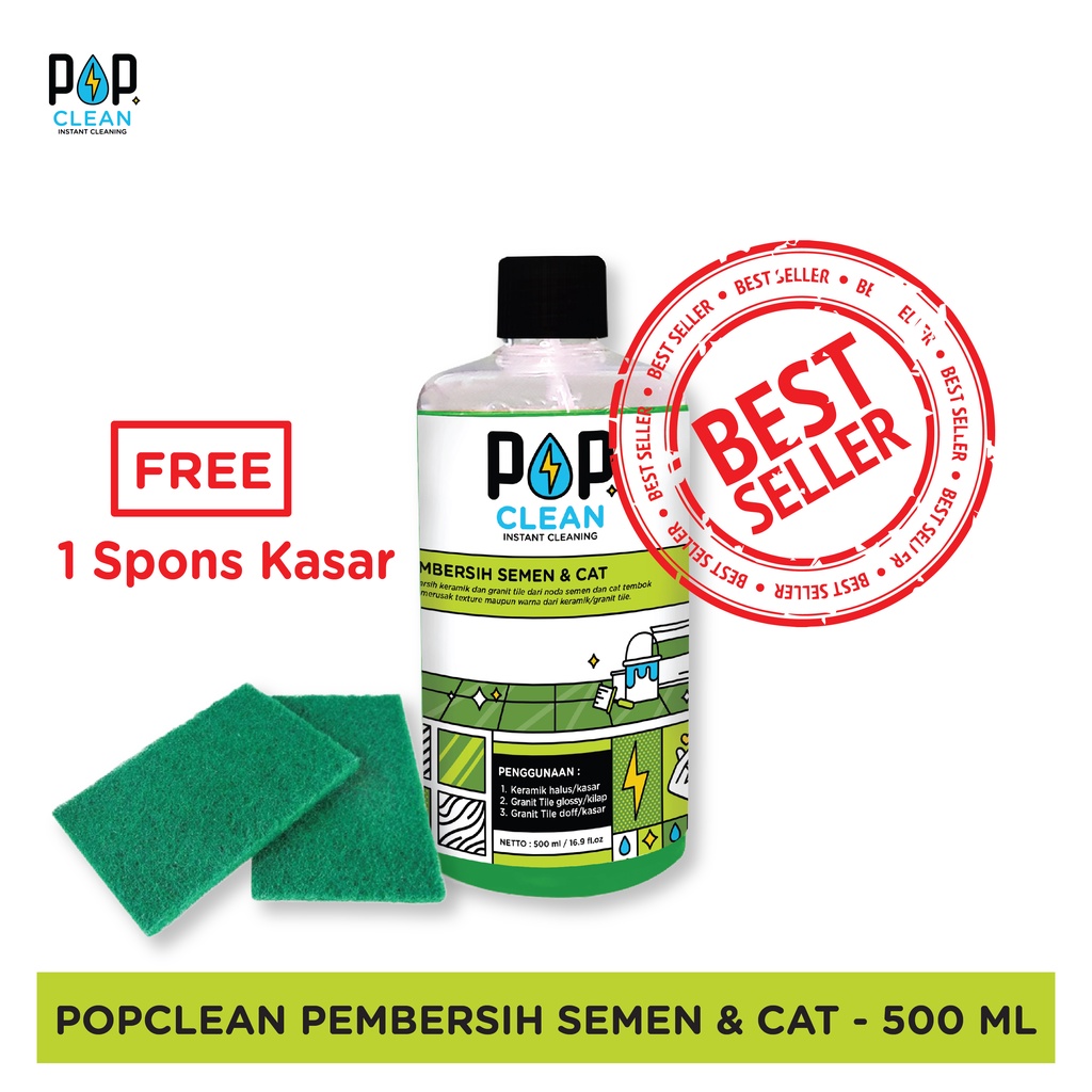 PEMBERSIH NODA SEMEN DAN CAT TEMBOK POPCLEAN