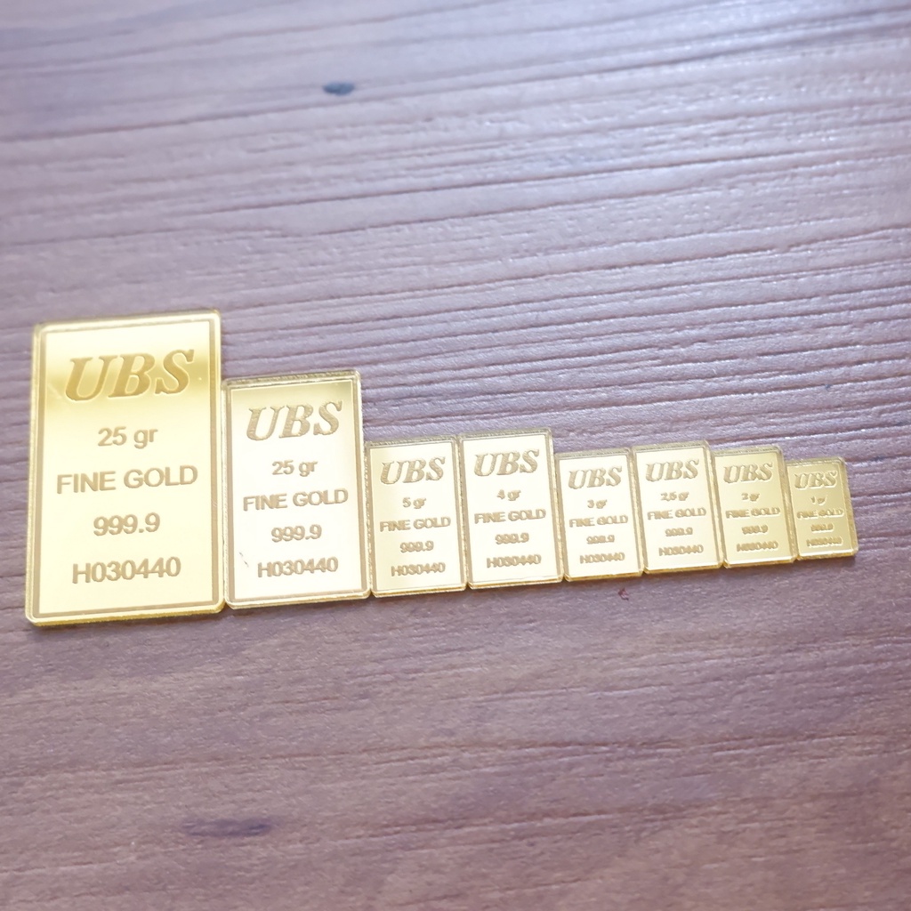 249. Replika Logam Mulia UBS untuk isian frame mahar