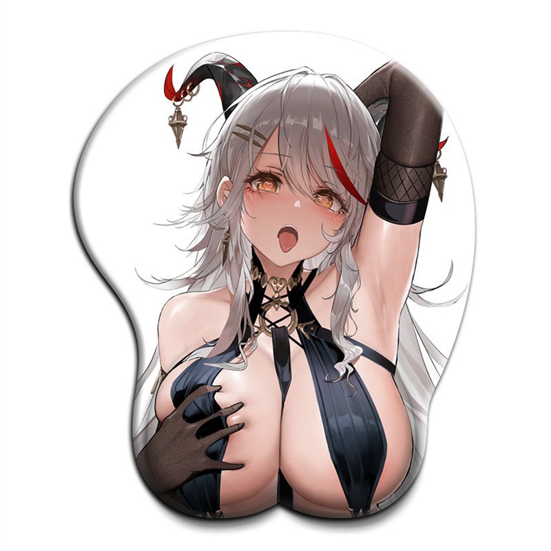 Azur Lane Besar Oppai 3D Gaming Mousepad dengan Pergelangan Tangan Sisanya Payudara Mouse Pad untuk