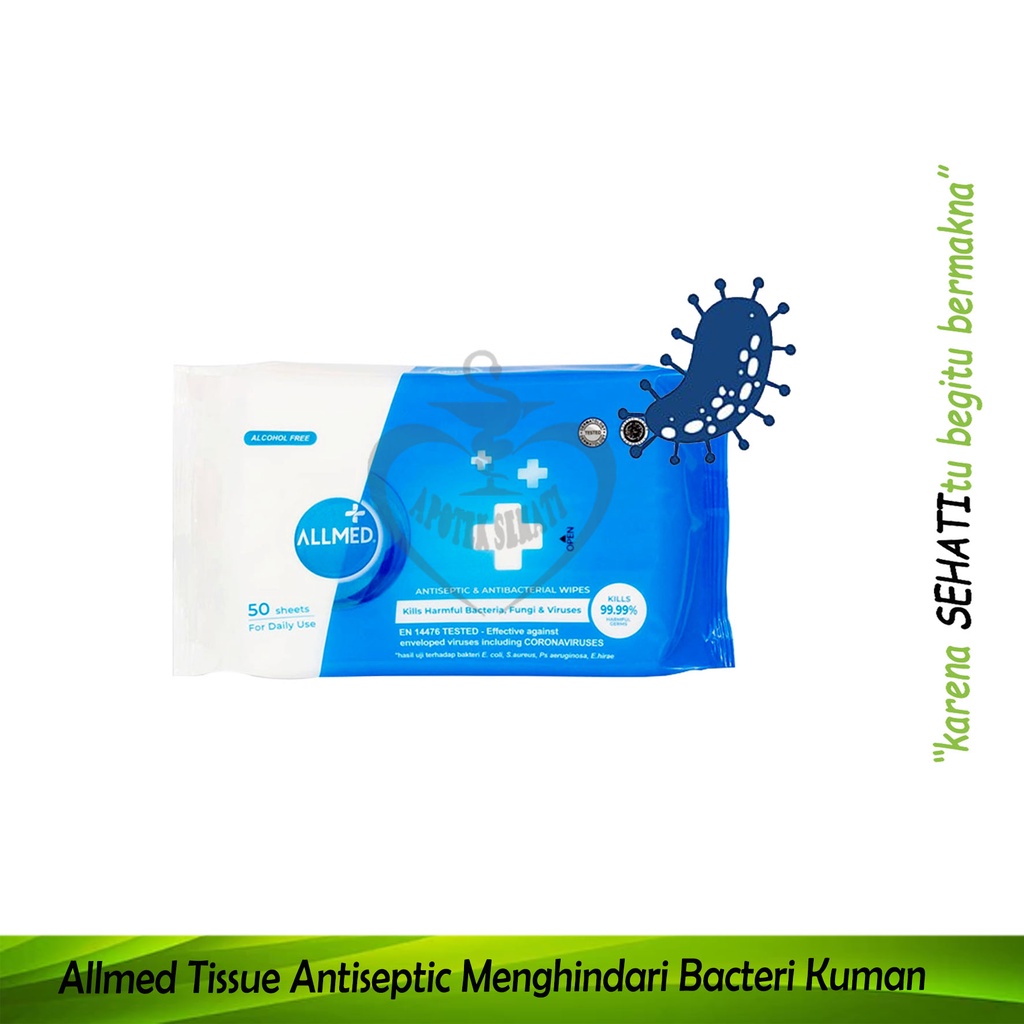 Allmed Tissue Basah Ultimate Antiseptic Menghindari Kuman Bakteri