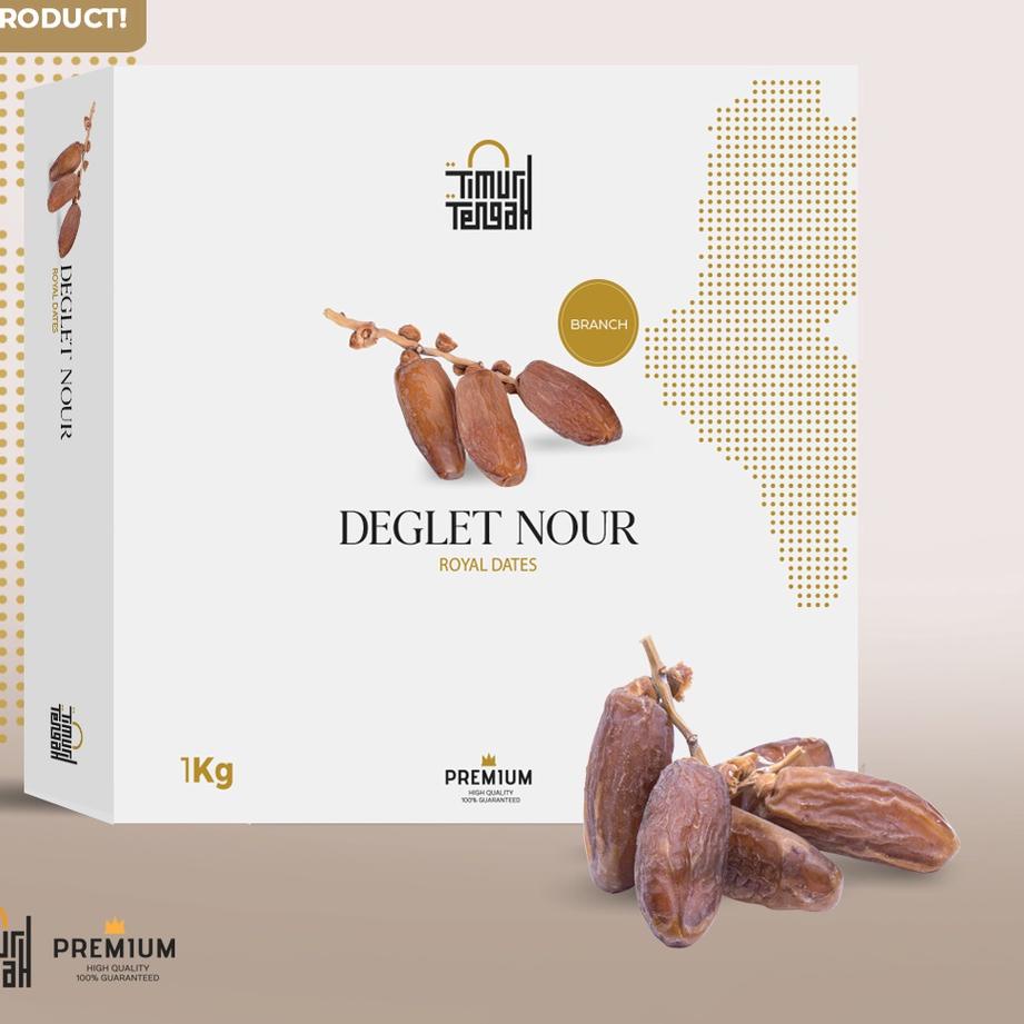 

➷ Timur Tengah Kurma Tunisia Tangkai 1kg Deglet Noor Premium Original High Quality ☃