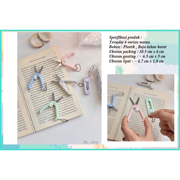 

Gunting Tarik Portable Gunting Mini Kertas Gunting Aesthetic Gunting Lucu Mini Retractable Scissors