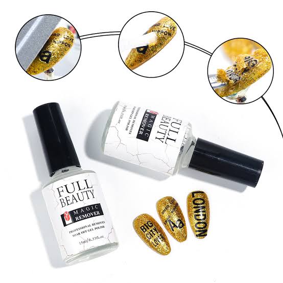 FULL BEAUTY MAGIC REMOVER Gel Polish Magic Remover PENGHILANG CAT KUKU KUTEX NAIL GEL POLISH MAGIC REMOVER - Nail ART) MENICURE