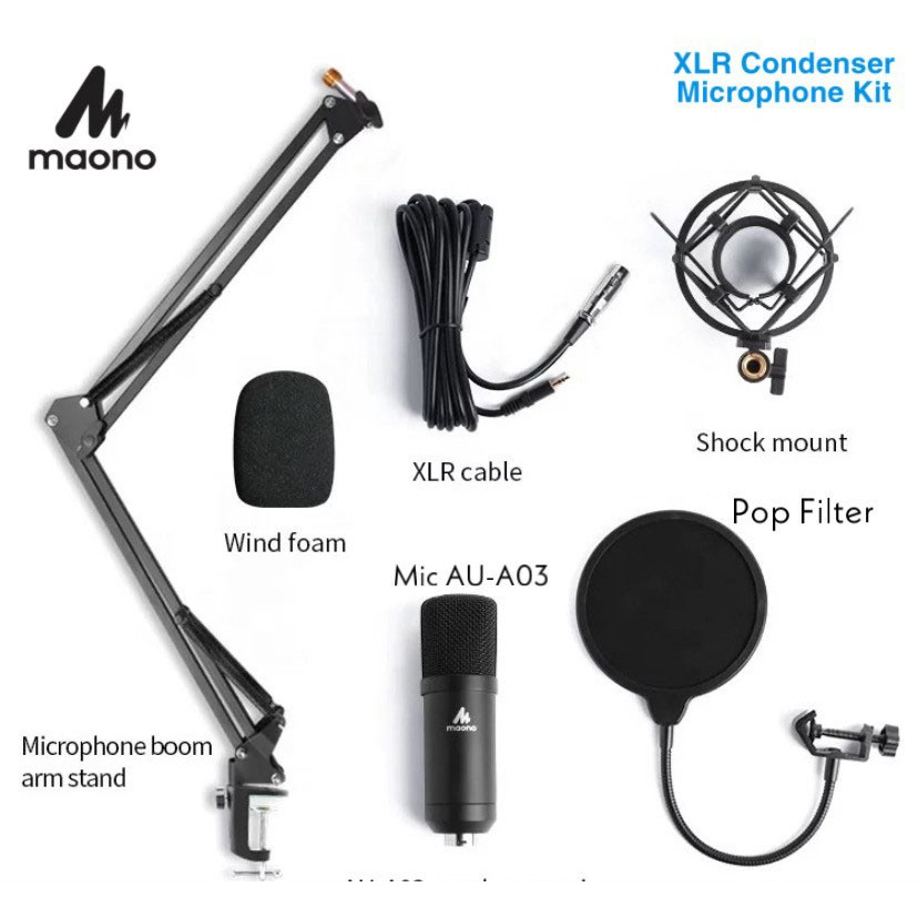 Maono AU-A03 XLR Condenser Microphone