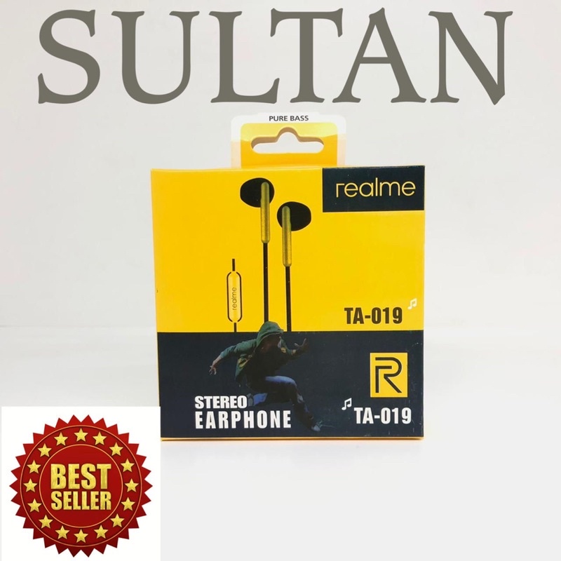 Ready Handsfree Realme Buds TA019 Stereo Earphone Plus Mic BY SMOLL