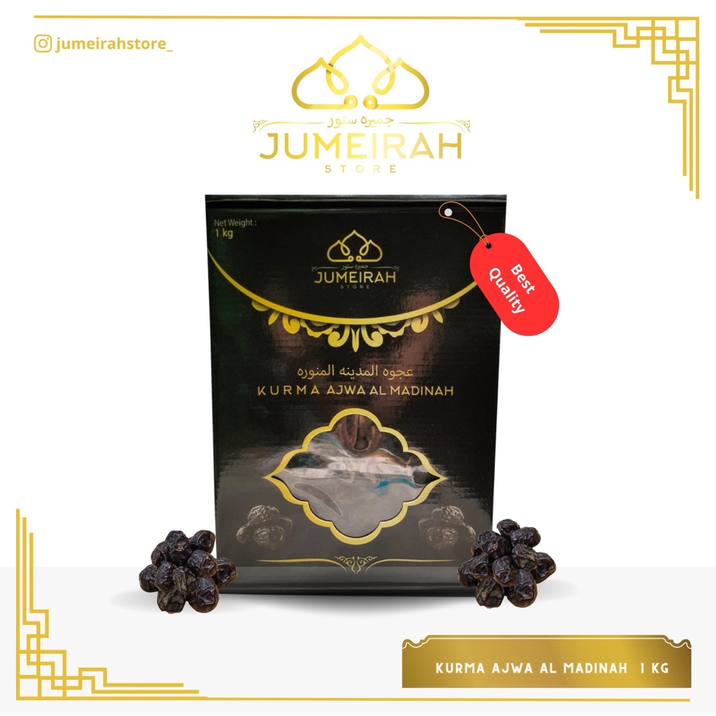 

Kurma Ajwa Medium Premium 1 kg / Kurma Nabi / Kurma Rasul