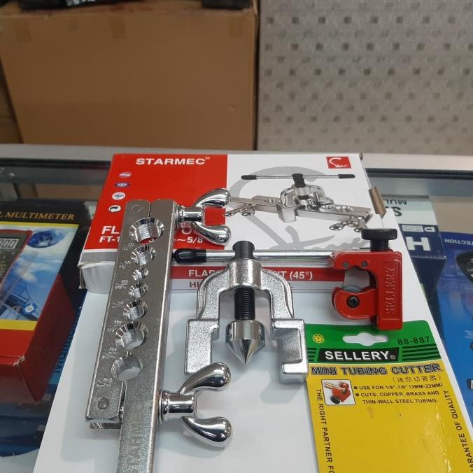 Cutter Pipa Sellery Dan Flaring Ac Ft195 Pemekar Pipa Tembaga Starmec