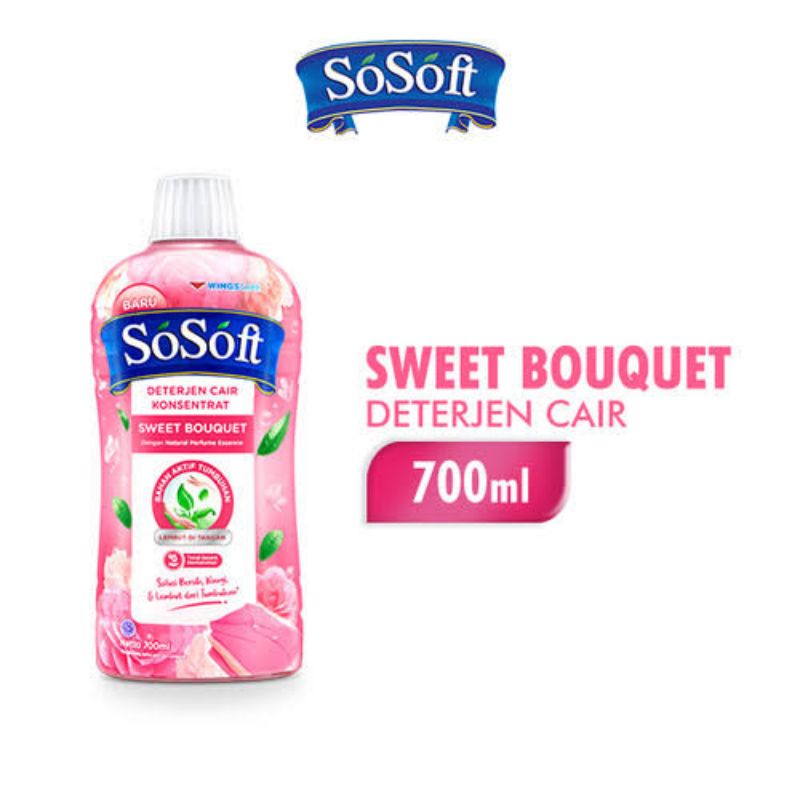 sosoft sabun deterjen cair 700ml