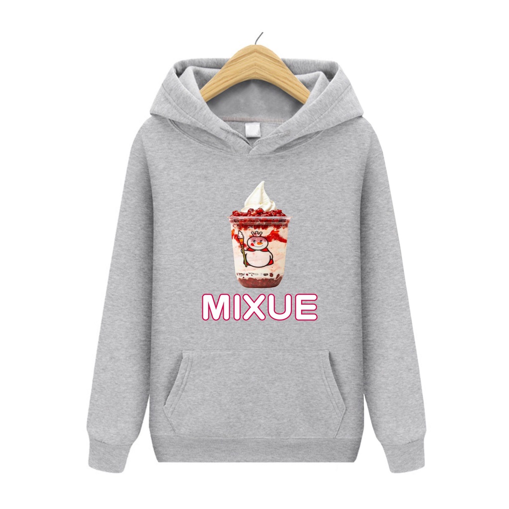 FenishaStore MIXUE ICE CREAM Viral Sweater Hoodie Anak-Anak Usia 4-13+Tahun  bisa Bayar Ditempat COD