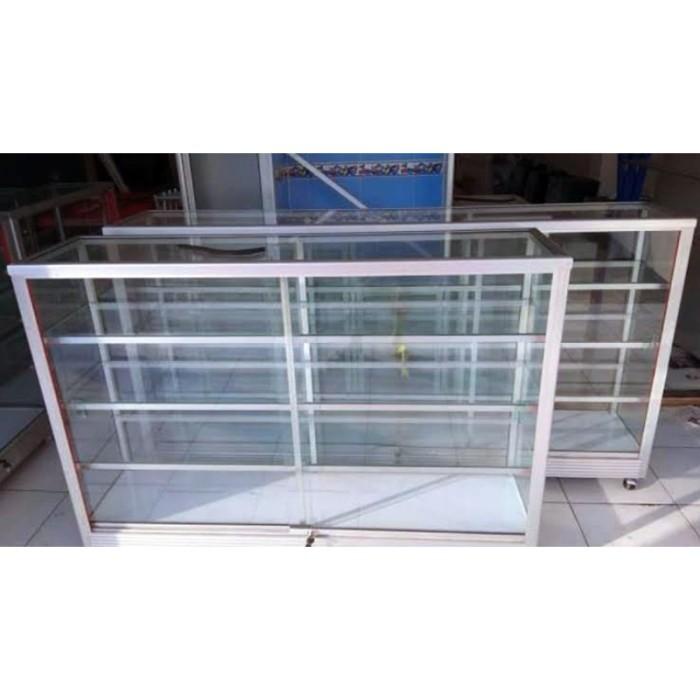 etalase kaca 1.5 meter
