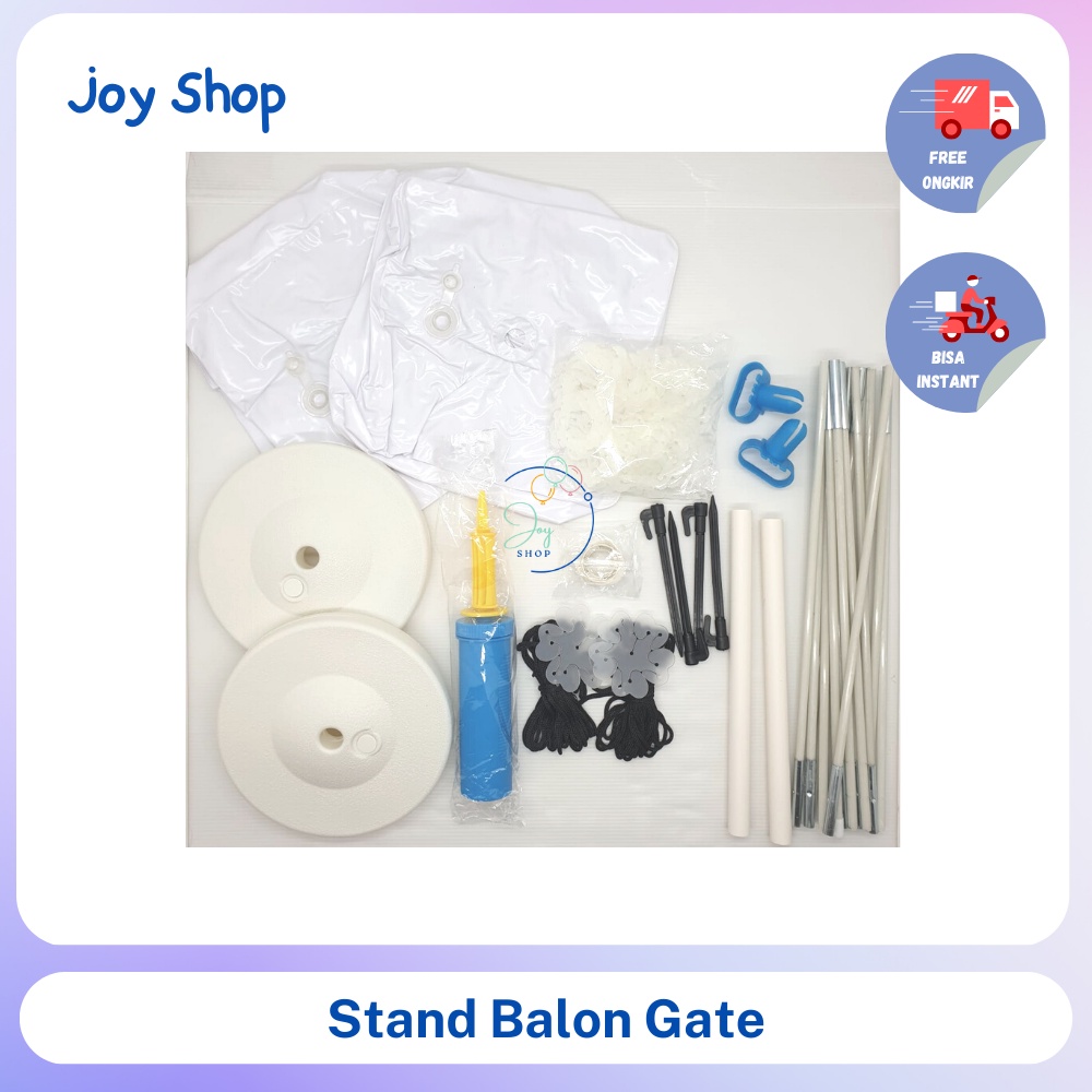 Balloon Arch Stand Balon Gapura Kerangka Tiang Standing Balon Lengkung Wedding Party