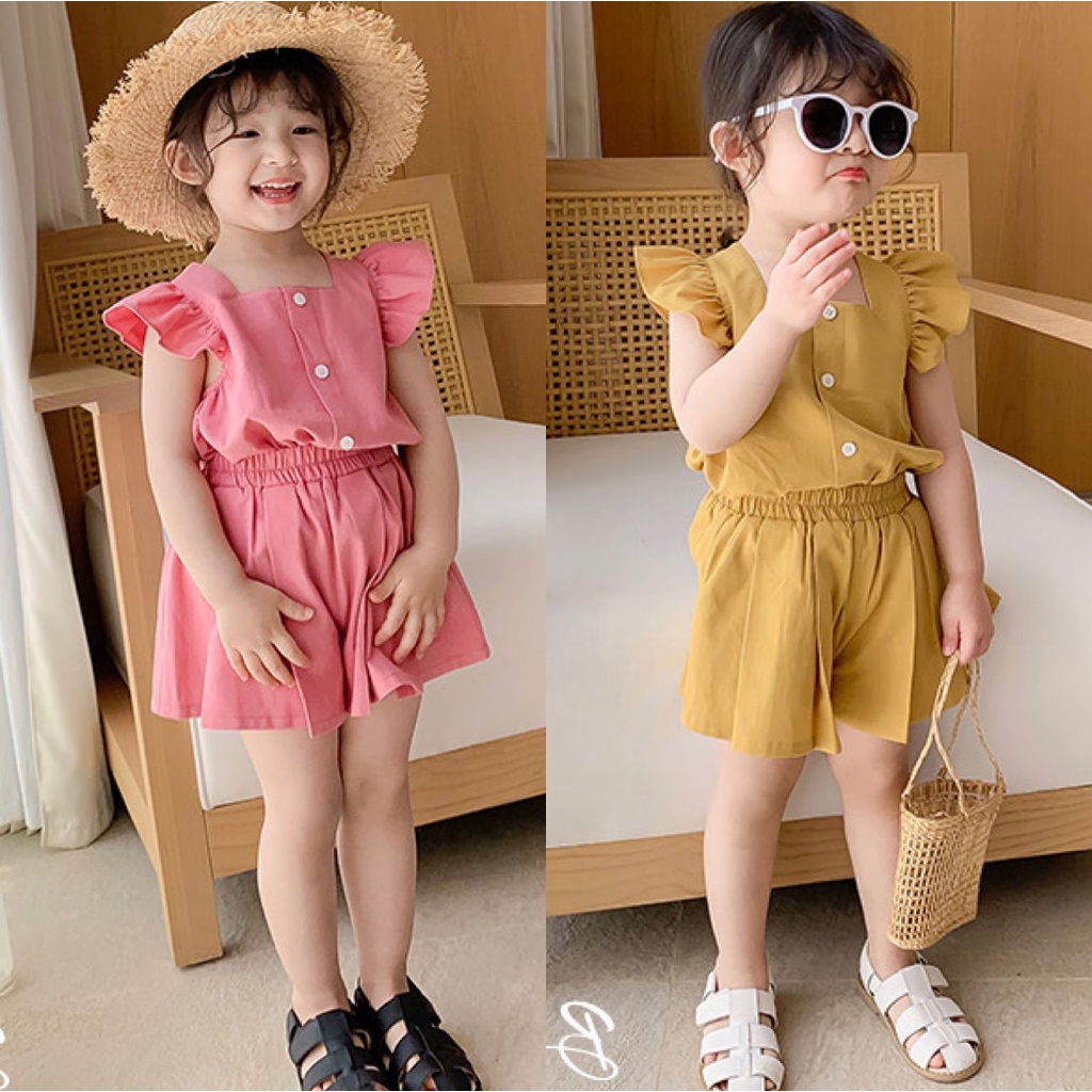 PREMIUM Baju Dress Bayi Anak Kaos Piyama Setelan Perempuan COD Sweater Import Gaun Motif Cewek Murah Tidur Pergi Baju Musim Panas Korea Jepang Kostum Cici