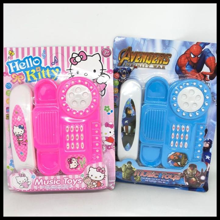 Mainan Anak Edukasi Telepon - Teleponan / Musical Telepon Bo