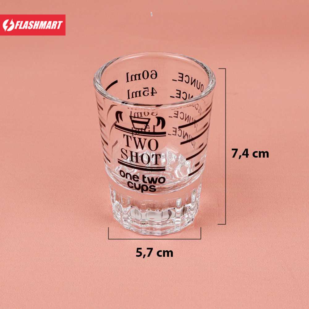 Flashmart Gelas Kopi Expresso Shot Glass Coffee Cup 60ml - MD19