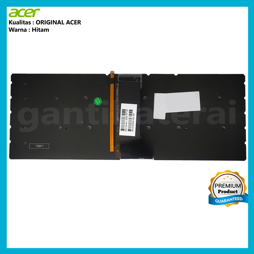 Keyboard Acer R7-571 R7-572G R75-572 Backlight Lampu