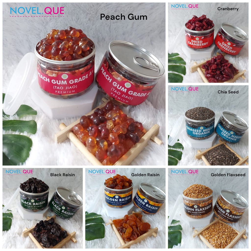 

[Variasi] - Can Peach Gum Grade A+ Tao Jiao Getah Persik Kualitas Premium