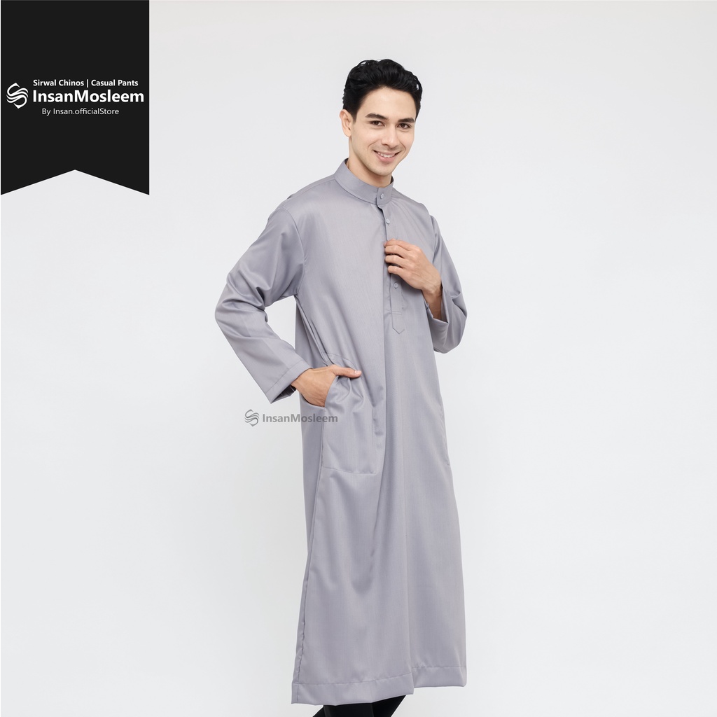 Jubah Gamis Lengan Panjang Model Polos Katun Toyobo